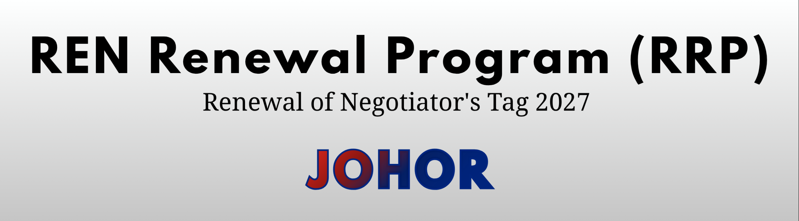 Johor’s RRP