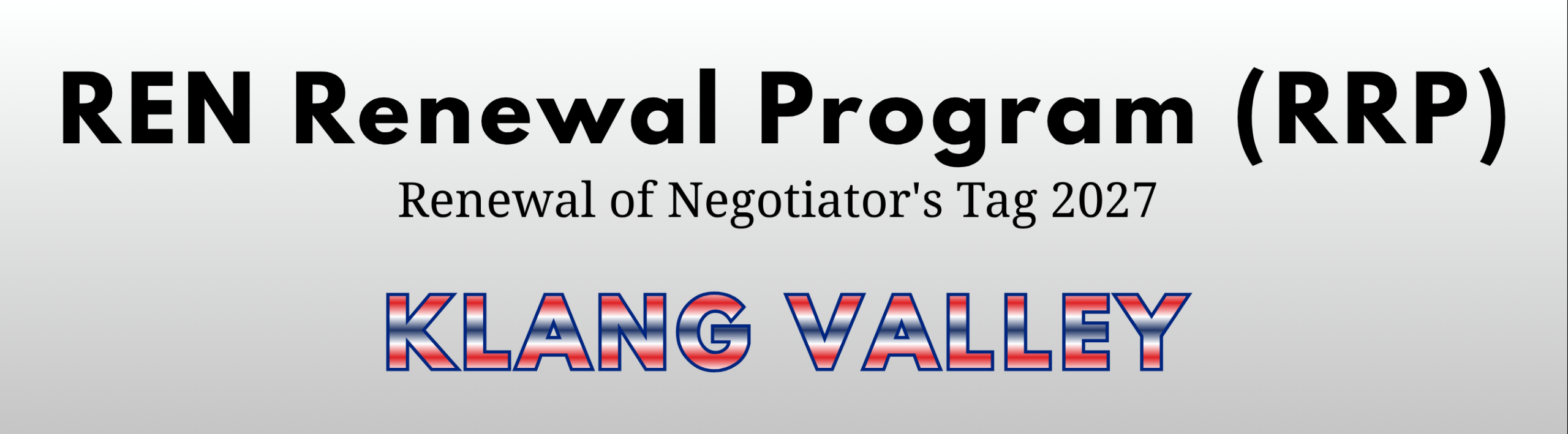 Klang Valley’s RRP