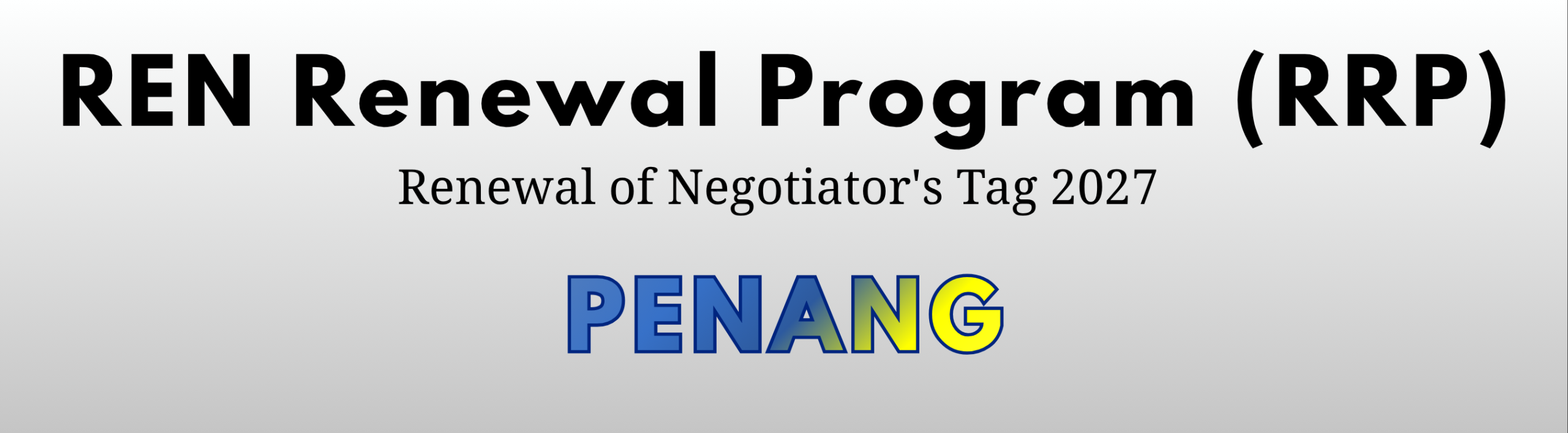 Penang’s RRP